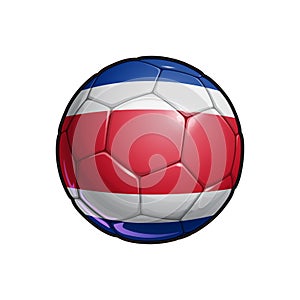 Costa Rican Flag Football - Soccer Ball